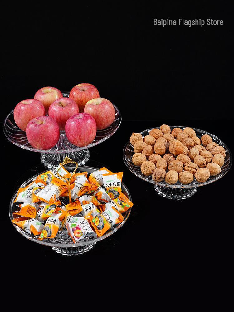 Acrylic Fruit and Candy Plate – Large Capacity for Hotels and Events