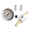 Universal 1/8Npt Fuel Pressure Gauge Liquid Filled Polished-Case 0-160Psi And Adaptor Kit For Car Fuel Injection Systems