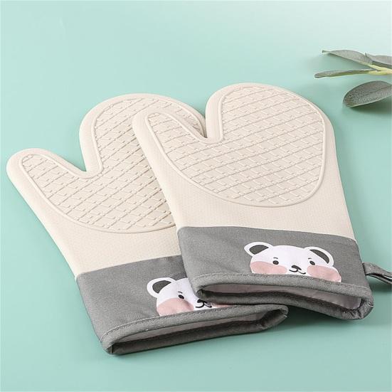 1 Stück Isolier-Hitzeschutzhandschuhe Aufhängungsbeständig Verbrühschutz Ofen Backen Heißtopf Topflappen