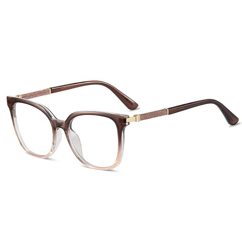 Fashion Women Square Reading Glasses Luxury Big Frame Anti Blue Light Computer Glasses Vintage Black Men Prescription Eyeglasses