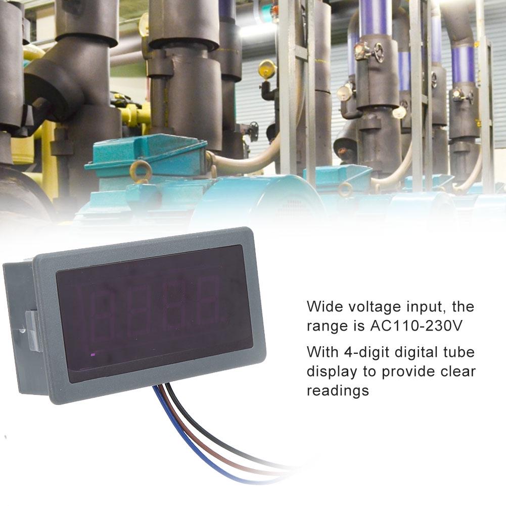 Digital Speed Meter 4Digit Tube Display High Measurement Accuracy Tachometer AC220V