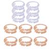 M-Modern-12PCS Ramadan Kareem Napkin Rings Kit Eid Mubarak Muslim Islamic Dinner Table Home Decoration Alloy Napkin Buckle Set K
