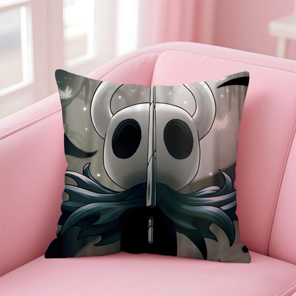 H-Hollow KnightS Cushion Cover Home & Car Multi-Scene Pillow Cover - Reversible, Soft & Durable for Daily Use