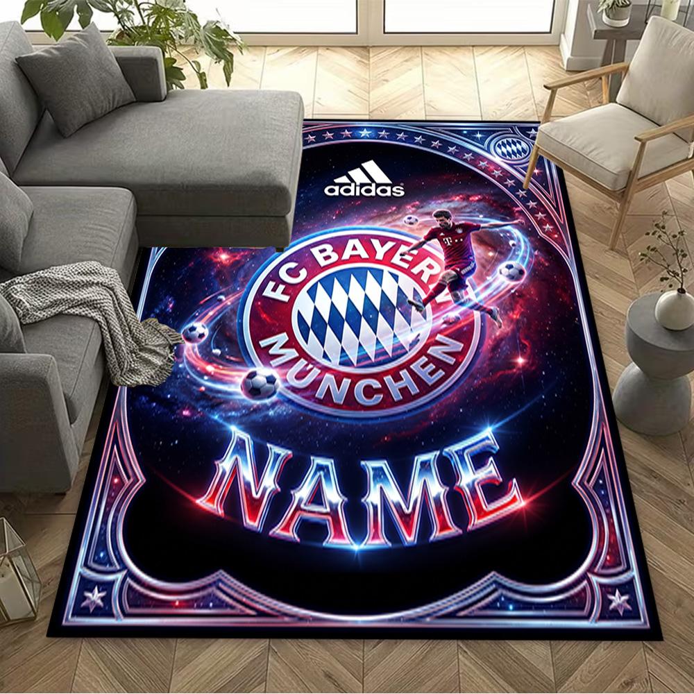 Bayern Munich Galaxy Art Area Rug Suitable for Game Room Foyer Outdoor Decorate room Anti-slip Rug Anime Office Decor