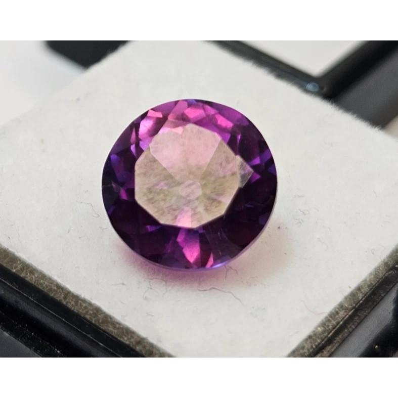 Cambodia Purple Zircon 5-6 Ct Round Cut Certified Beautiful Loose Gemstone