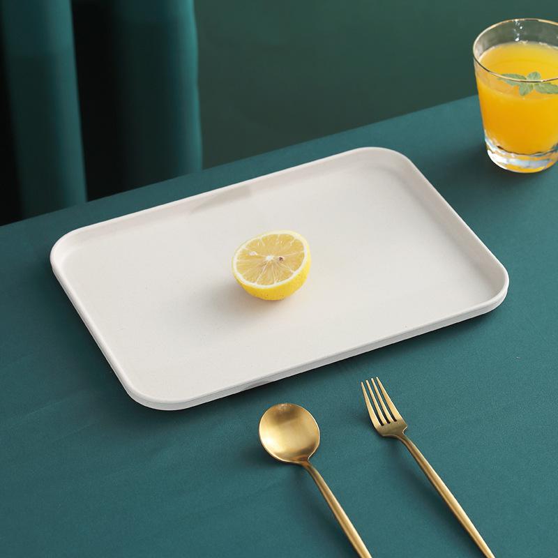 Tea Tray Living Room Cup Tea Cup Tray Household Rectangular Water Cup Tea Cup Tray Fruit Tray Nordic Plastic