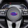 Koolstofvezel Auto Stuurwiel Embleem Sticker Badge Voor KIA K2 K3 K5 KX5 Sportage GT R Stinger Rio Optima Sorento Forte Soul
