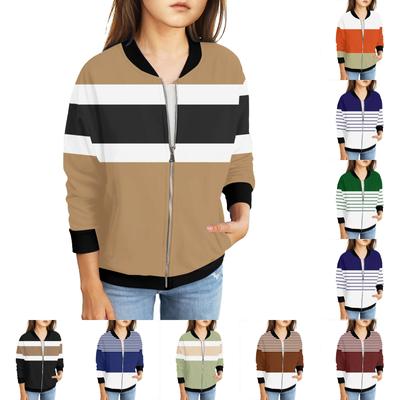 Girls Zip Up Jackets Kids Fall Long Sleeve Sweatshirts Outerwear With Pockets 5-15Years