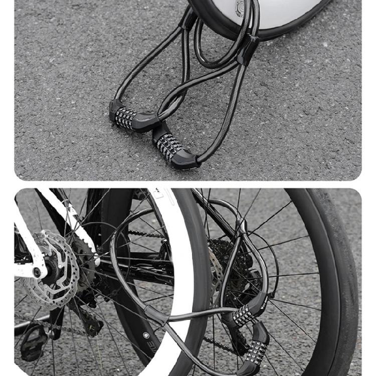 Diebstahlschutz Fahrräder Kabelschloss Hohe Sicherheit Zahlenschlösser Ersatz Doppelkopfwählschloss Fahrradzubehör