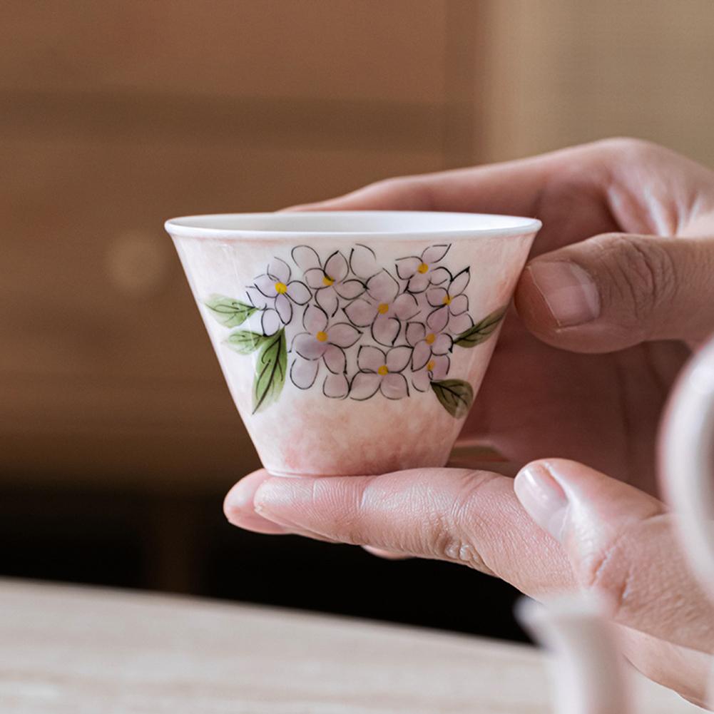 Pottery Cup Ceramic Handleless Tea Cup Matcha Green Tea Latte Mug For Women Men