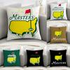 Masters Golf Printing Cushion Cover Pillowcase Comfort Sofa Bed Silky Elegant Invisible Zipper Decorative Cushion Cover