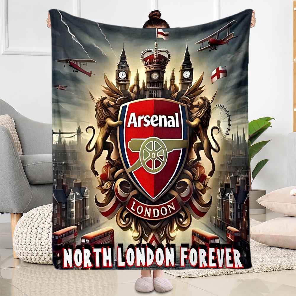 Arsenal Blanket Soft Warm Cozy Perfect for Bed Chair Office Chair All-Season Use Modern Style Best Holiday Gift for Friends Family