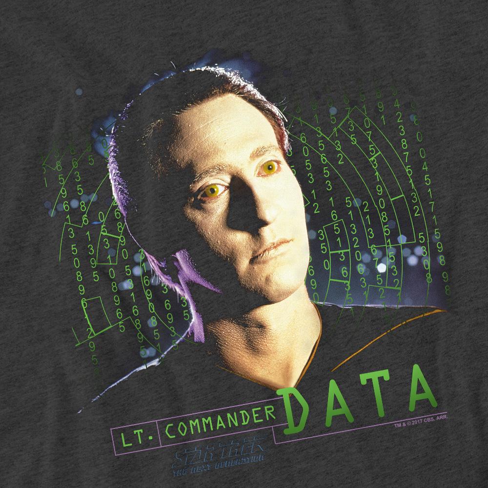 STAR TREK Unisex Adult Data T-Shirt