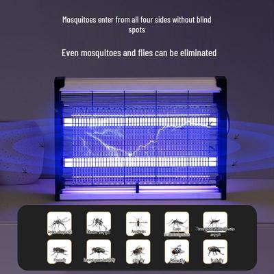Commercial Mosquito & Fly Killer Lamp - High-Efficiency Electric Trap for Home & Restaurant Use