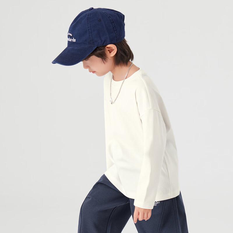 Duo Duo Jia Boys' Solid Color Loose Fit Long Sleeve T-Shirt