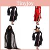 Elegant Black Witch Costume For Women Stylish Vampire Bride Outfit Perfect For Halloween Parties