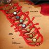 12 Zodiac Eight Patron God Of Wealth Benmingfo Patron Smulet Red Rope Hand-Woven Adjustable Hand Rope Bracelet