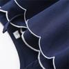 Wave Ruffles Lace Up Bow Shirts Women Spring Causal Loose V-neck Long Sleeve Blouses Lady Temperament Tops