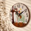 Silent Movement Wooden Wall Clock Non-Ticking Antique Wall Clock Desk Table Clock  Bar Decoration