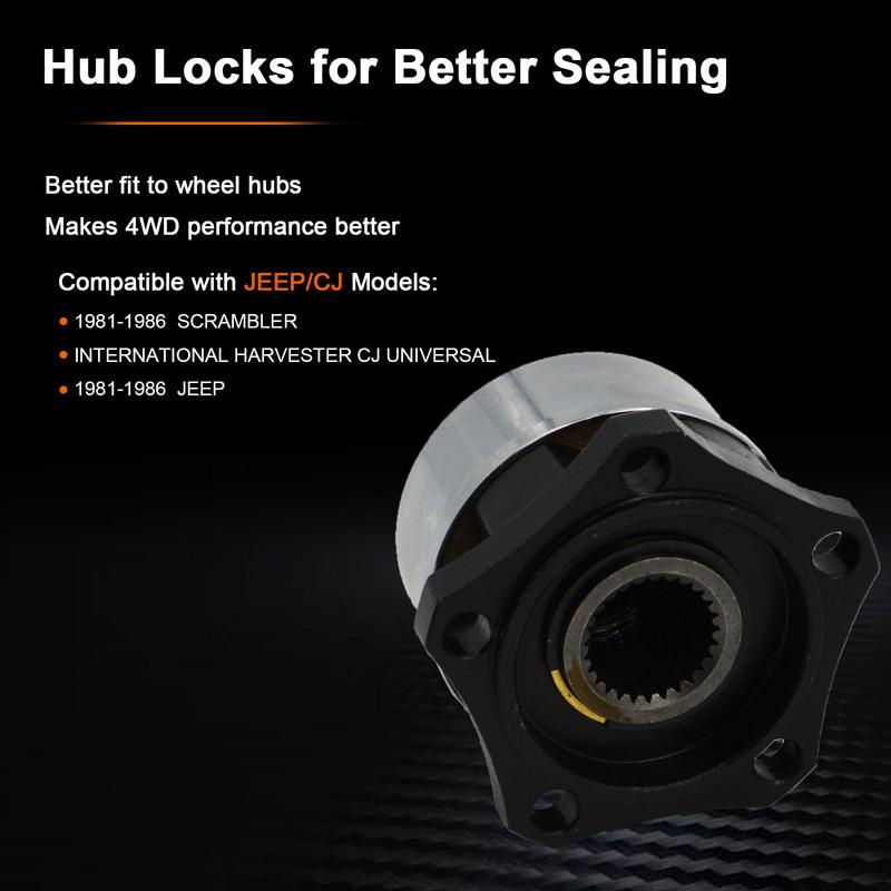 1 Piece X For Jeep Cj Scrambler 5 Bolts 1981-1986 Manual Free Wheel Locking Hub AVM426HP B033HP