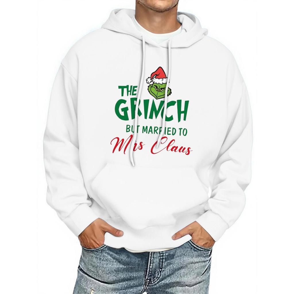 Men's Print Hooded Sweatshirt Long-Sleeve Casual Pullover Hoodie Hooded Sweatshirt