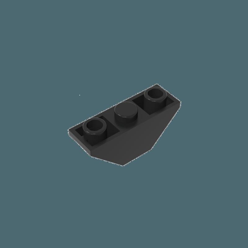 50g Compatible 18759 Small Building Blocks - 1x3 Reversed Sloped Bricks Standard чёрный
