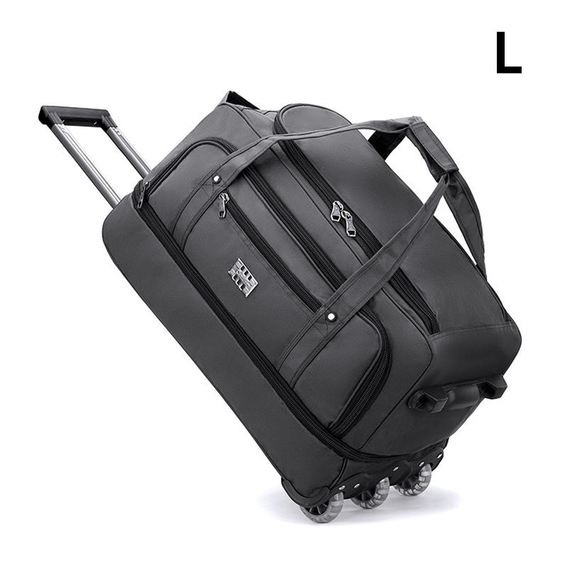 Reisetasche mit Rollen aus Oxford-Stoff, extragroß, faltbar, Reisetasche mit Rollen, Unisex, Reise-Aufbewahrungstasche