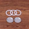4Pcs/Set 3 Silicone Gaskets + Aluminum Filter Moka Pot Coffee Bottle Replacement Compatible With 1/2/3/6/9/12 Coffee Cup