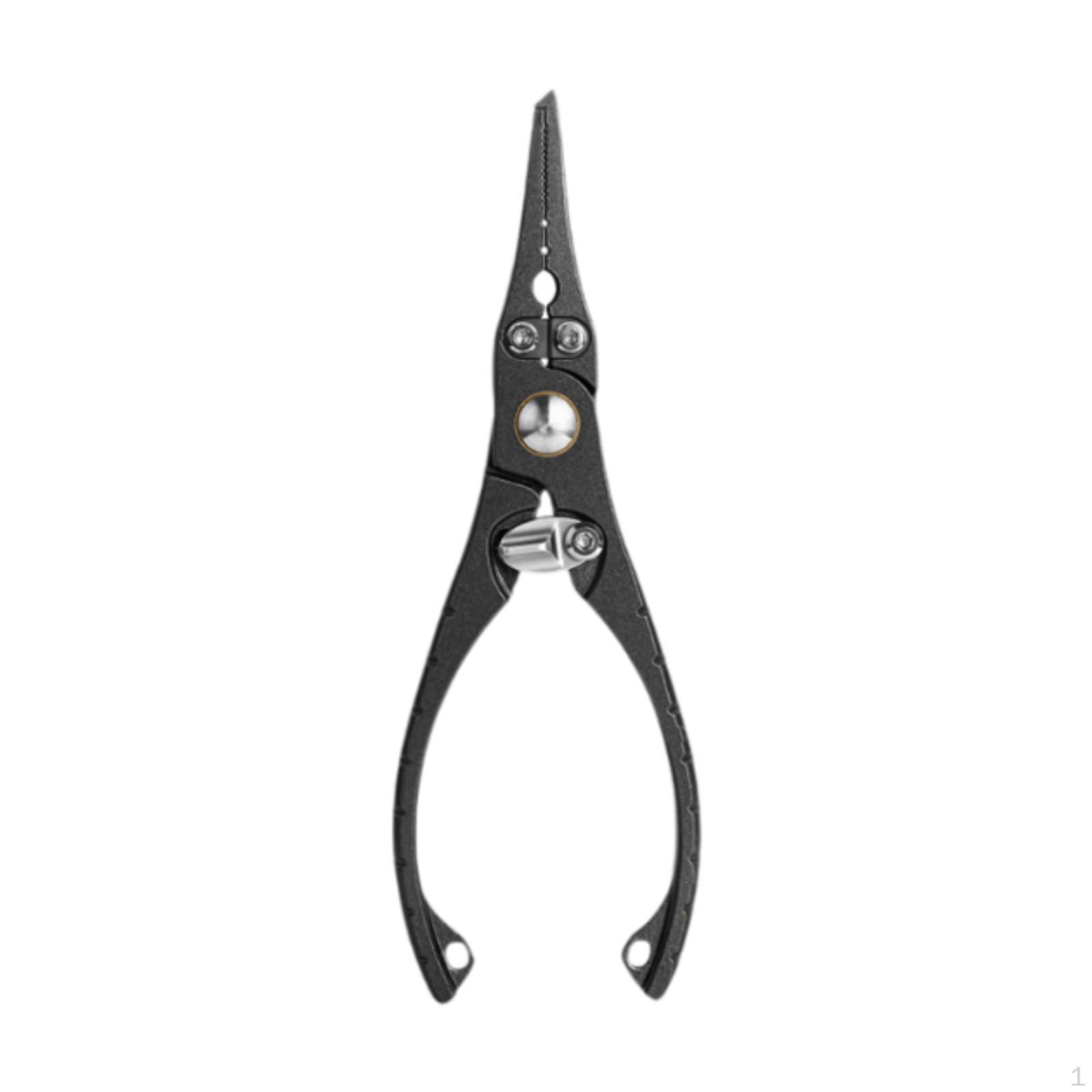 

Fishing Pliers Lightweight Stainless Steel Line Cutting Hook Remover Silver сірий колір