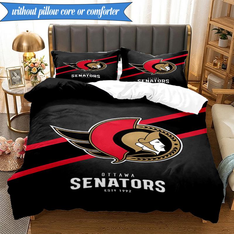 3PCS Senators Heritage Bedding Set,Including 1pc Duvet Cover And 2pcs Pillowcases Perfect for Bedroom, Dormitory, Fan Christmas gift