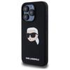 Karl Lagerfeld Klhmp15Lskhpplk Iphone 15 Pro 6.1 Czarny/Black Hardcase Silicone Karl Head Print Magsafe
