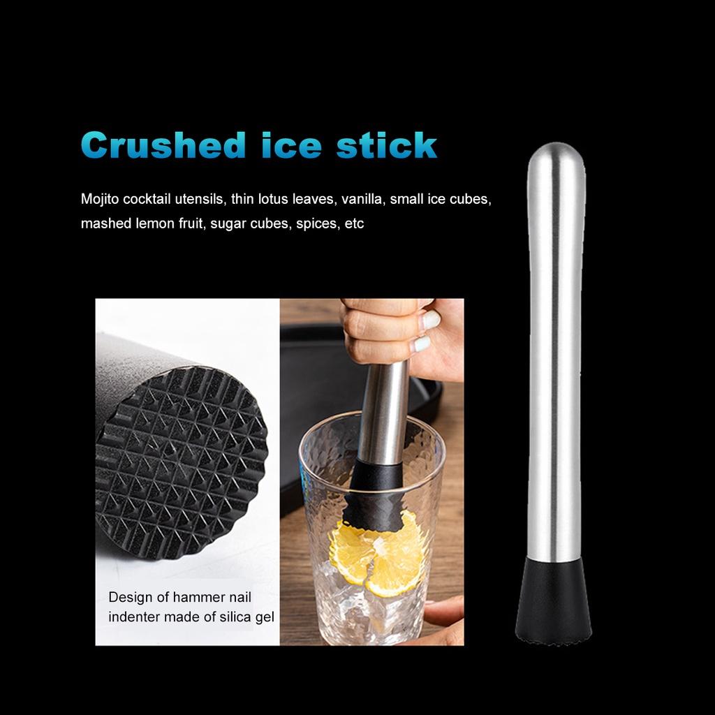 700ml Edelstahl Cocktail Set Boston Shaker Mixer Getränkezubereitungs-Werkzeugset 11-teilig für Heimbar-Nutzung Schwarz+Silber