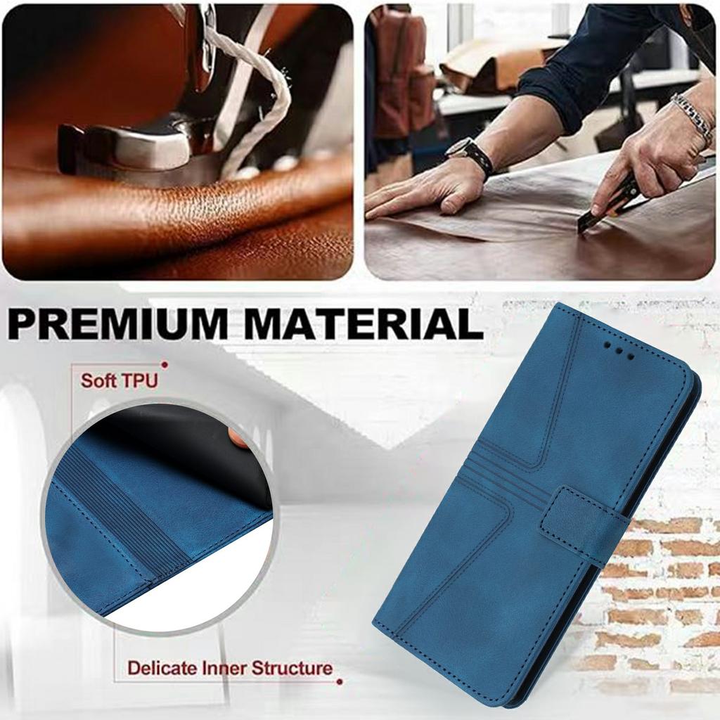 For Samsung Galaxy A26 5G/A16 5G/A16 4G Case Triangle Imprinted Anti-Scratch Phone Wallet Cover