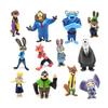 New 12Pcs/Set Zootopia Animals Action Figure Toys Rabbit Judy Hopps Fox Nick Wilde Movie Kids Gift Collection Figures