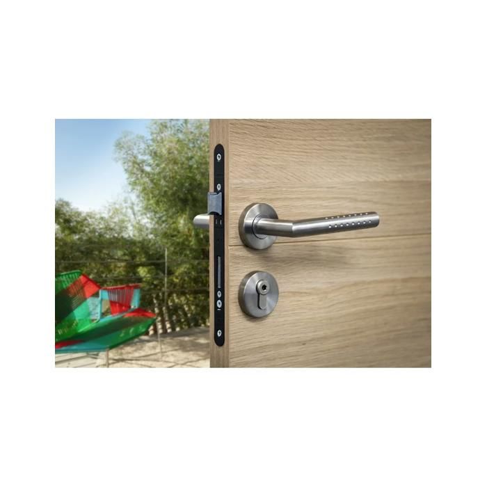 Boitier De Serrure Monomax NF THIRARD - Têtière Noire - A Clé - Niveau De Sécurité 6 - 5 Goupilles