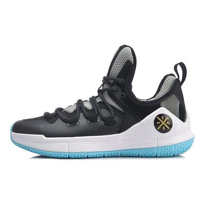 Li Ning Sixth Man 2019 Comfortable Low Top Basketball Shoes Men Sneaker Black White ABAP017-1