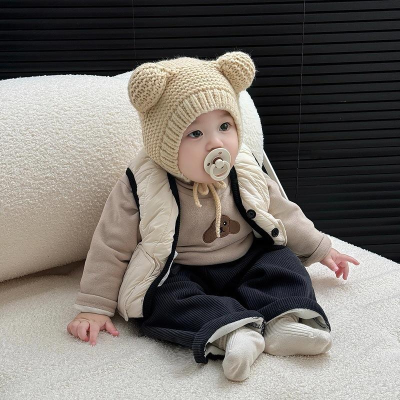 Children'S Clothing Boys' Winter Clothing Padded Cotton Thickened Three-Piece Set Baby Winter Handsome Vest Warm Jacket