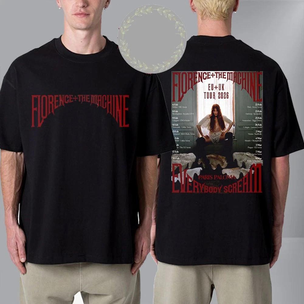 Florence And The Machine EU UK Tour 2026  Full Size S-5XL Unisex T-Shirt L