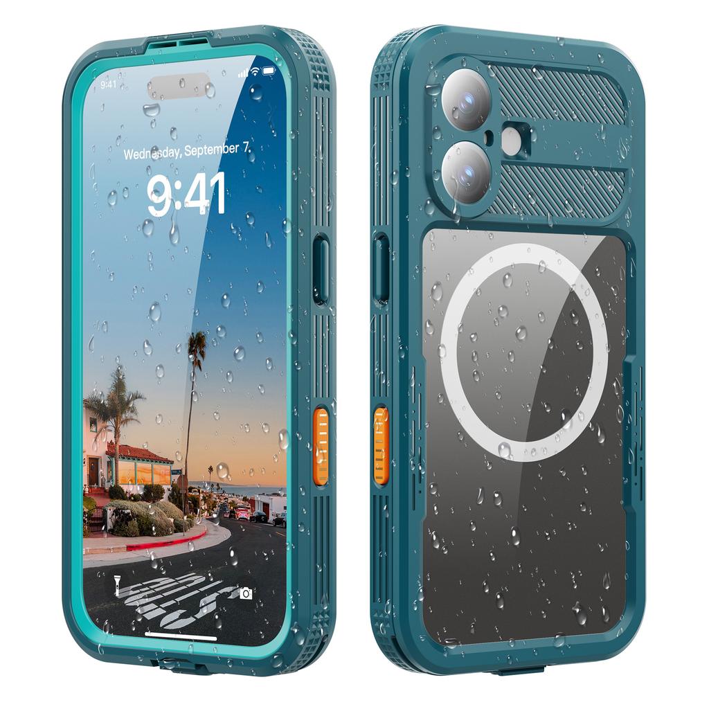 Per Nuoto All'Aperto per Apple per IPhone17 Telefono Impermeabile, Antiurto Immersioni 17promax Custodia Protettiva