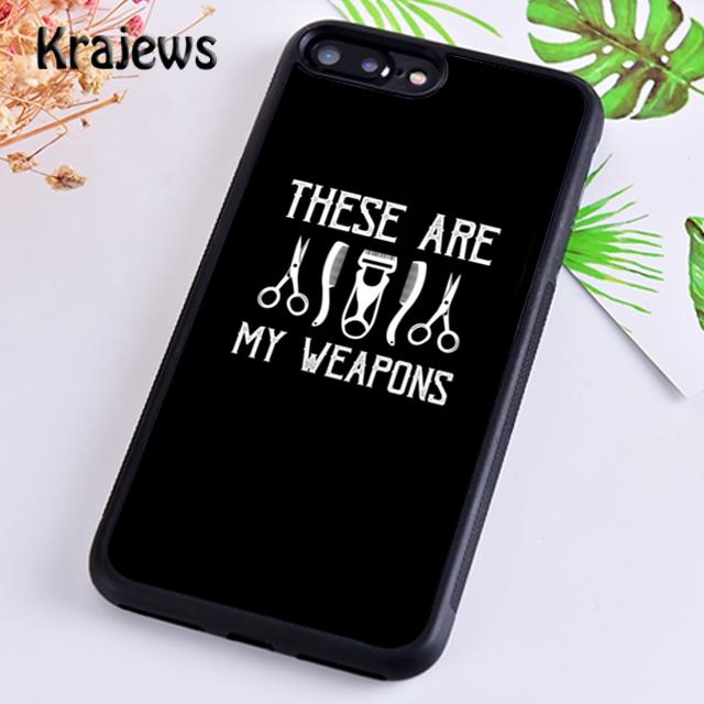 Krajews Barber Funny Vintage Classic Barber Retro Distressed Phone Case Cover For iPhone 14 5 6s 7 8 Plus 11 12 13 Pro XR XS Max