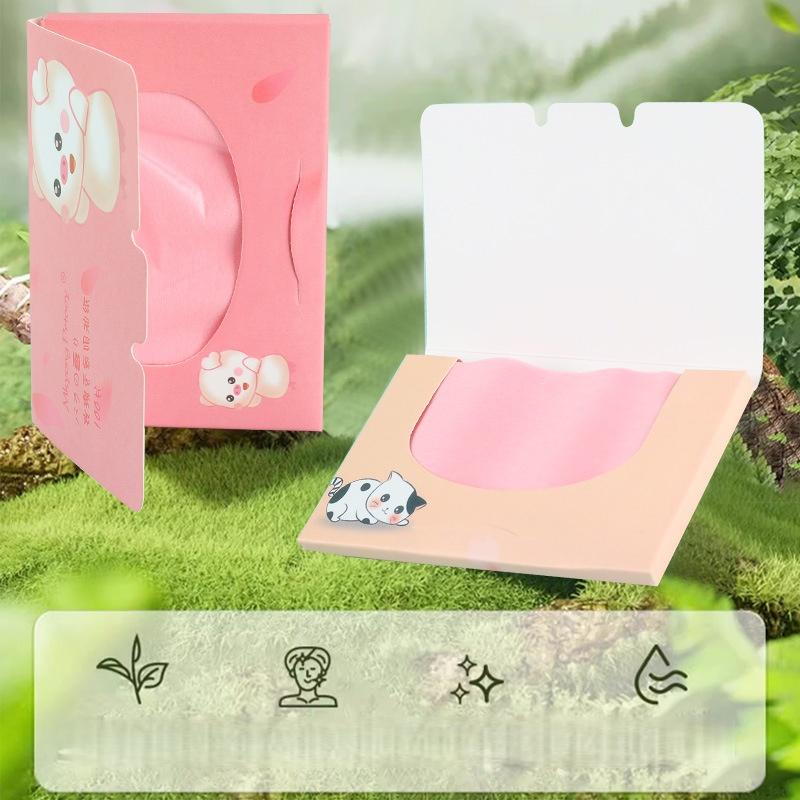 100Pcs/box New Face Oil Blotting Paper Protable Matting Face Wipes Facial Cleanser Oil Control Oil-absorbing Face Cleaning Tools