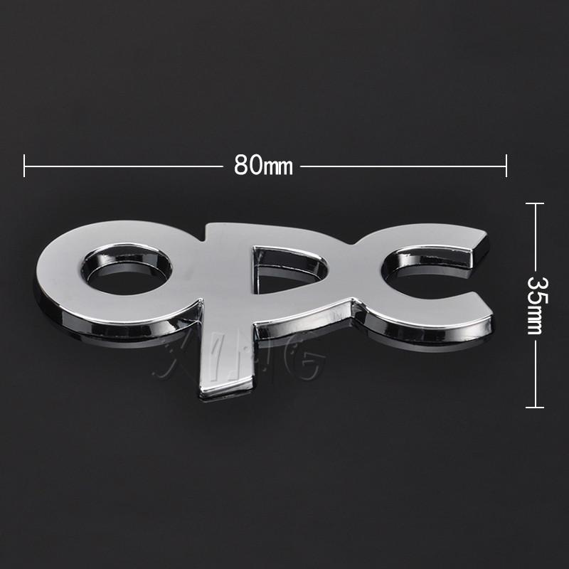 Metal Car Sticker Auto Badge Emblem Decal For Opel OPC Logo Astra H G J K F Zafira a B Corsa B C D Mokkav Insignia Car Styling LE4