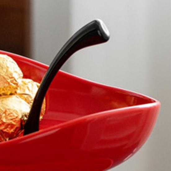 Double Layer Fruit Plate Multi-Layer Ceramic Fruit Bowl with Metal Stand Dishwasher Safe Corner Kitchen Countertop Organizer for Fruits Snacks Cakes