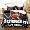 Angry Geometry Dash Bedding Set Single Twin Full Queen King Size Bed Set Aldult Kid Bedroom Duvetcover Sets 3D Print Cartoon