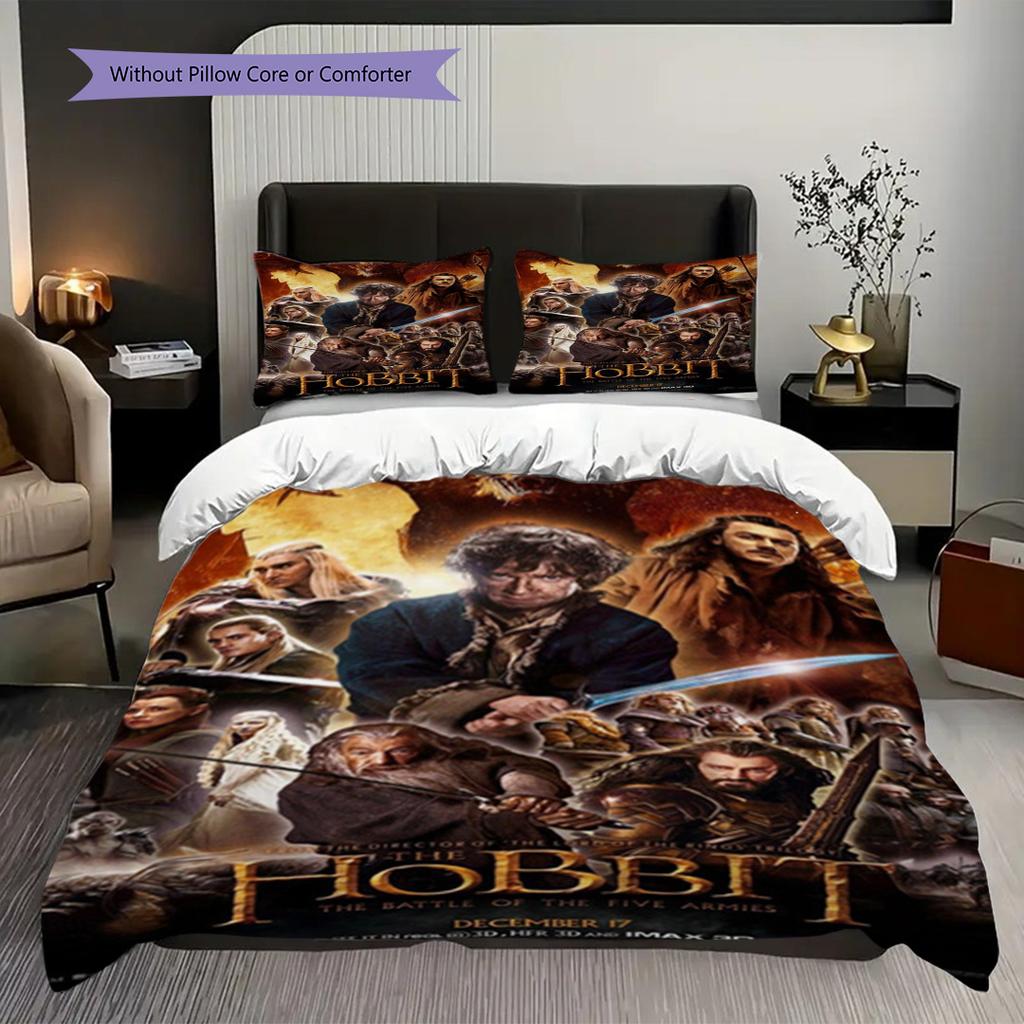 The Hobbit Journey Threepiece Set 1 Duvet Cover 2 Pillowcase Without Core Bedding Set Duvet Cover And Pillowcase Soft And Comfortable