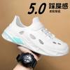 Men's shoes 2025 summer new outer wear stepping on shit all-inclusive hole shoes men's breathable hollow seaside beach sandals