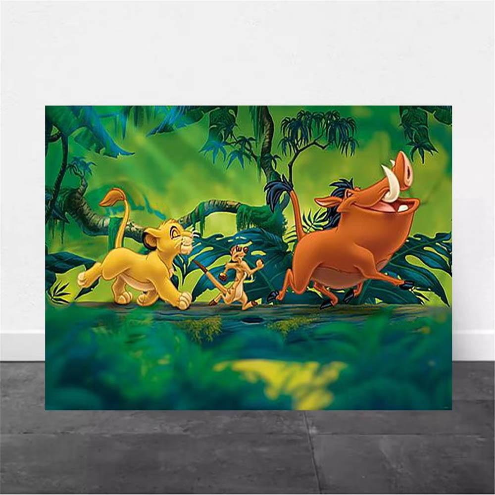 Disney The Lion King Simba Classic Animation 5D Diamond Painting Full of Diamonds DIY Handmade Diamond Painting Cartoon Decoration Painting Kit