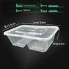 WS Disposable Divided Rectangular Lunch Box