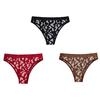 Seamless No Show Thong for Women Milk Cow Print Stretch Breathable Underwear Sexy Mid Rise T-Back Panties