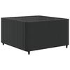 Vidaxl 7-Cz. Garden Lounge Set, Cushions, Black PE Rattan